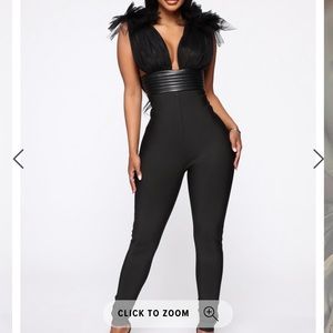 Black Bandage Jumpsuit- New no tag.